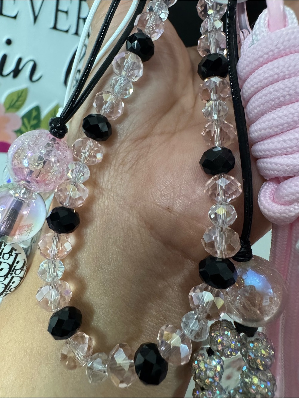 Pink Phone/Key/Bag Chain #P1126 - Picture 6 of 10